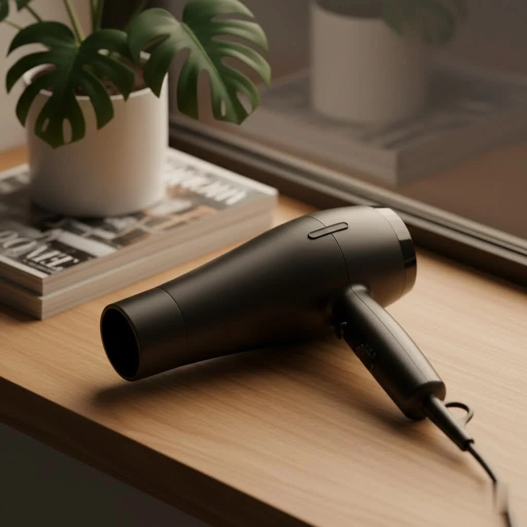 Blow dryer for curly hair with diffuser attachment