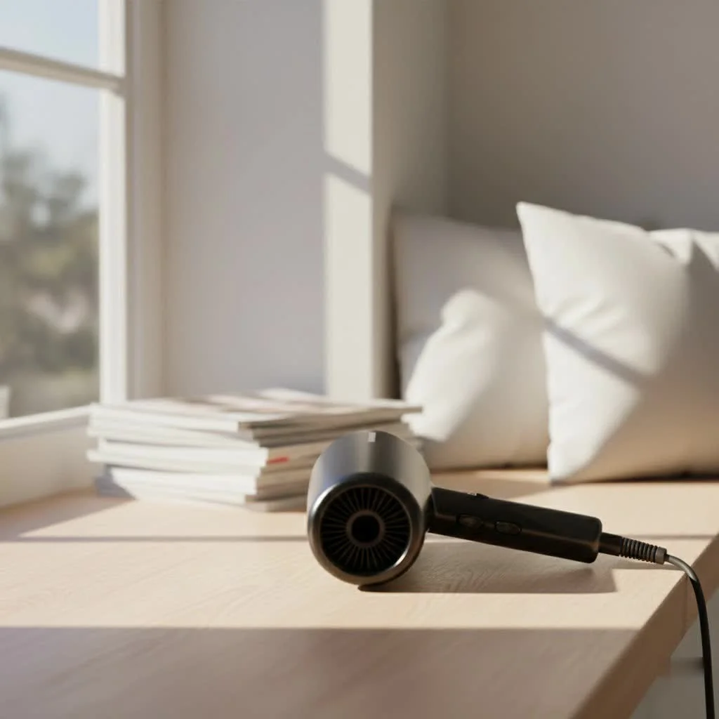 Hair dryer for smooth, shiny hair