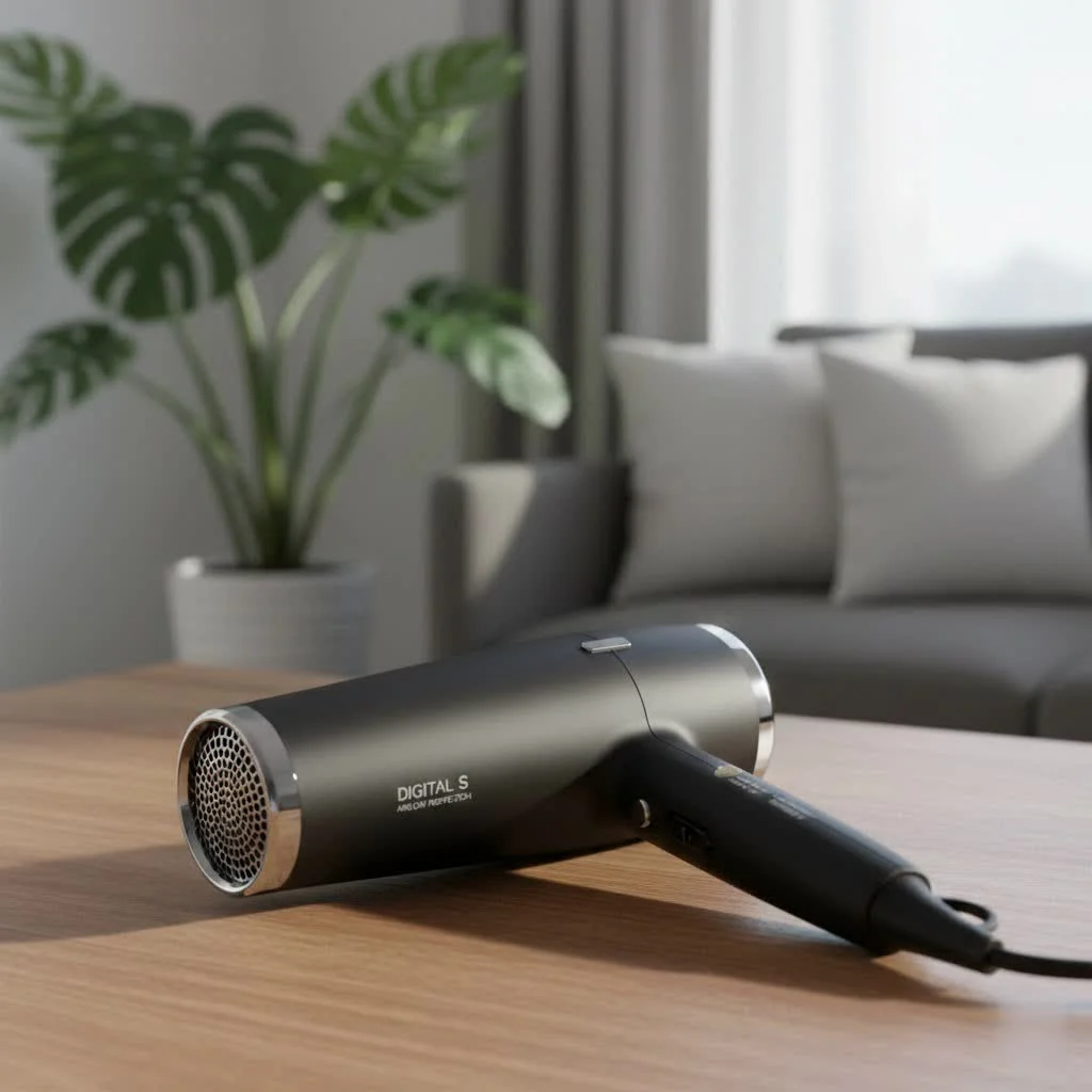 Dual voltage hair dryer for international travel